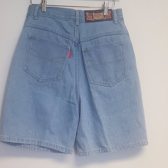 Vintage Monique Jeans High Waist Denim Shorts Studded Faux Jewels Small - Picture 7 of 10